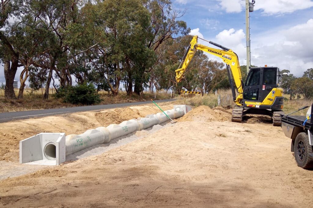 Drainage pipe installation Blayney